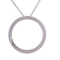 Sterling Silver 28 mm Polished Circle Pendant