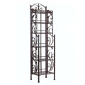 Iron Six-shelf CD/ DVD Folding Storage Rack