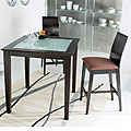 Baxter Square Bar Table and Four Bar Chairs