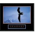 Courage Framed Motivational Art Print