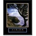 Vision: Lighthouse Framed Motivational Art Print