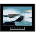 Success - Lighthouse Framed Motivational Art Print