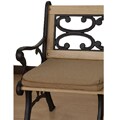 Straw/Papaya Sunbrella Chair Cushion