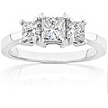 14k Gold 3/4ct TDW Diamond 3-Stone Ring (H-I, SI2)