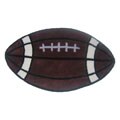 Hand-tufted Football Shape Rug (2'4 x 4')