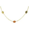 14k Yellow Gold & Multicolored Quartz Necklace