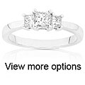 14-kt Gold 1/2ct TDW Princess Diamond Three-Stone Ring