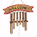 Welcome Handcrafted Bamboo Wind Chime (Indonesia)