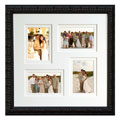 Louvre Black Four-opening Collage Picture Frame