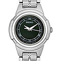 Seiko Women's Black Dial Stainless Steel Watch