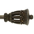Corinthian Iron 48 to 86-inch Telescoping Curtain Rod Set
