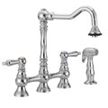 Fontaine Monaco Chrome Kitchen Bridge Faucet