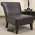 Garland Eggplant Leather Chair