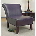 Garland Eggplant Leather Chair