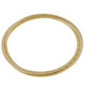 18k Gold Over Sterling Silver Rolo Bangle