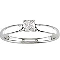 14k Gold 1/4 ct TDW Round Diamond Solitaire Ring (H-J, I1-I2)
