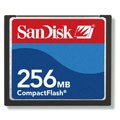 SanDisk 256mb Compact Flash Memory Card