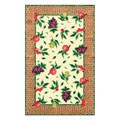 Hand-hooked Fruit Basket Rug (5'3 x 8'3)