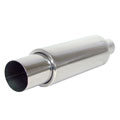 Netami 3.5-inch Fireball Racing Stainless Steel Muffler Pipe