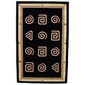 Hand-tufted Deco Wool Rug (5' x 8')
