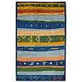 Hand-knotted Topo Gabbeh Wool Rug (5' x 8')