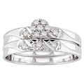 14k Gold 1/6ct TDW Round Diamond Bridal Ring Set (G-H/ I3)