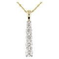 14k Gold 1ct TDW Round Diamond Journey Pendant (G-J, I1-I2)