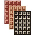 Machine-woven Sorina Block Heat-set Emerlen Rug (7'9 x 11'2)