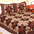 Anise Puff Patchwork Quilt Set