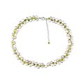 FW Cultured Pearl & Peridot Silver Necklace (Set of 6)