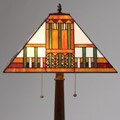 Tiffany and Mission-style Table Lamp