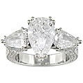 Platinum Pear Shaped 4 4/5ct TDW GIA Certified Diamond Ring