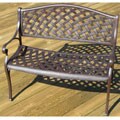 Nassau Bronze Cast Aluminum Patio Bench