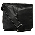 Leather 'Teddy' Vertical Messenger Bag
