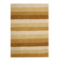 Hand-tufted Tan Stripe Wool Rug (5' x 8')