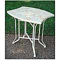 Iron/ Natural Stone Folding Plant Table