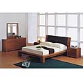 Oak Queen-size Platform Bed Set