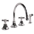 Chrome Dual Handle High Rise Kitchen Faucet