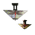 Dragonfly Tiffany-style Pendant Light Fixture