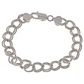 Sterling Silver 7-inch Garibaldi Charm Bracelet