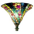 Tiffany-style 3-D Green Wave Torchiere