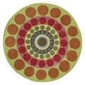 Hand-tufted Circles Wool Rug (7'9 Round)