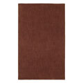 Hand-tufted Simplicity Rust Wool Rug (5' x 8')