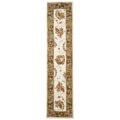 Traditions Ivory/ Sage Wool and Silk Rug (2'3 x 10')