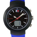 Tommy Hilfiger Women's Black Dial Blue Strap Watch