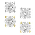 14k Gold 7/8ct TDW GIA Certified Diamond Studs (E, VVS1)