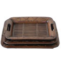 Set of 3 Bamboo Nesting Trays (Thailand)