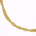 14-kt Yellow Gold Adjustable Singapore Anklet