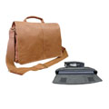 Leather Woody Portfolio Bag with Laptop Sleeve