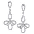 14-k White Gold 1-2/5-ct TW Diamond Drop Earrings